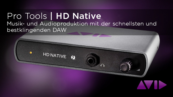 Avid Pro Tools HD Native Startbild